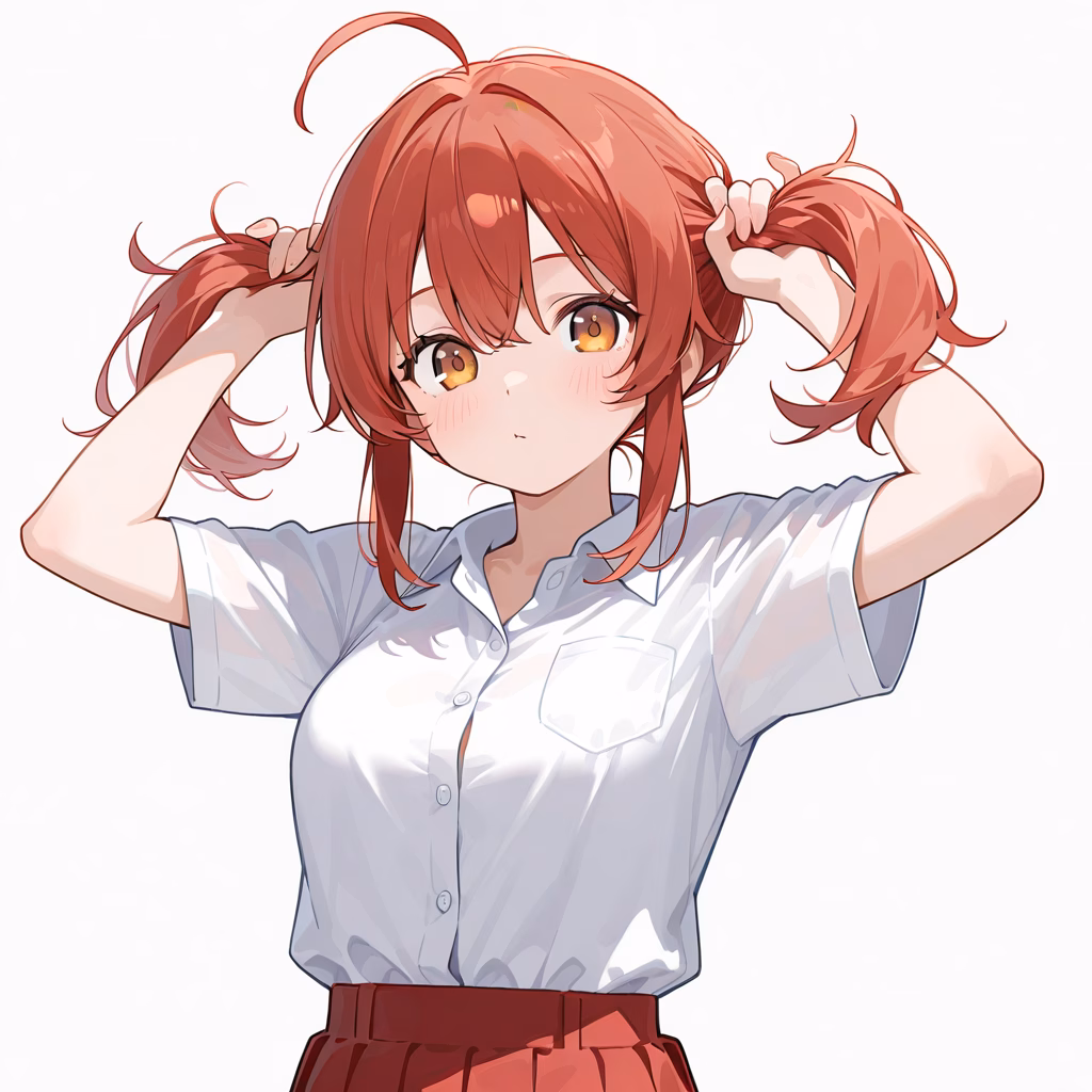 手ツインテの作例