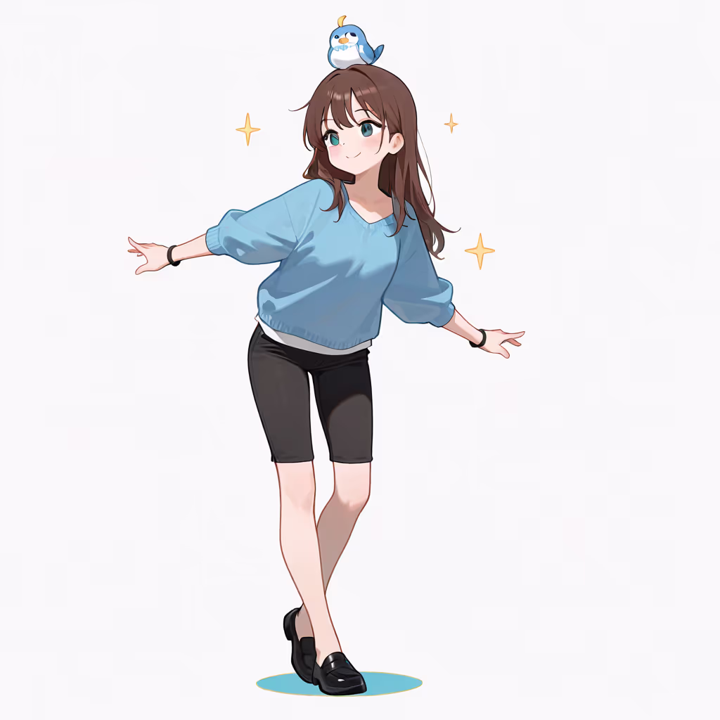 バランスをとるの作例