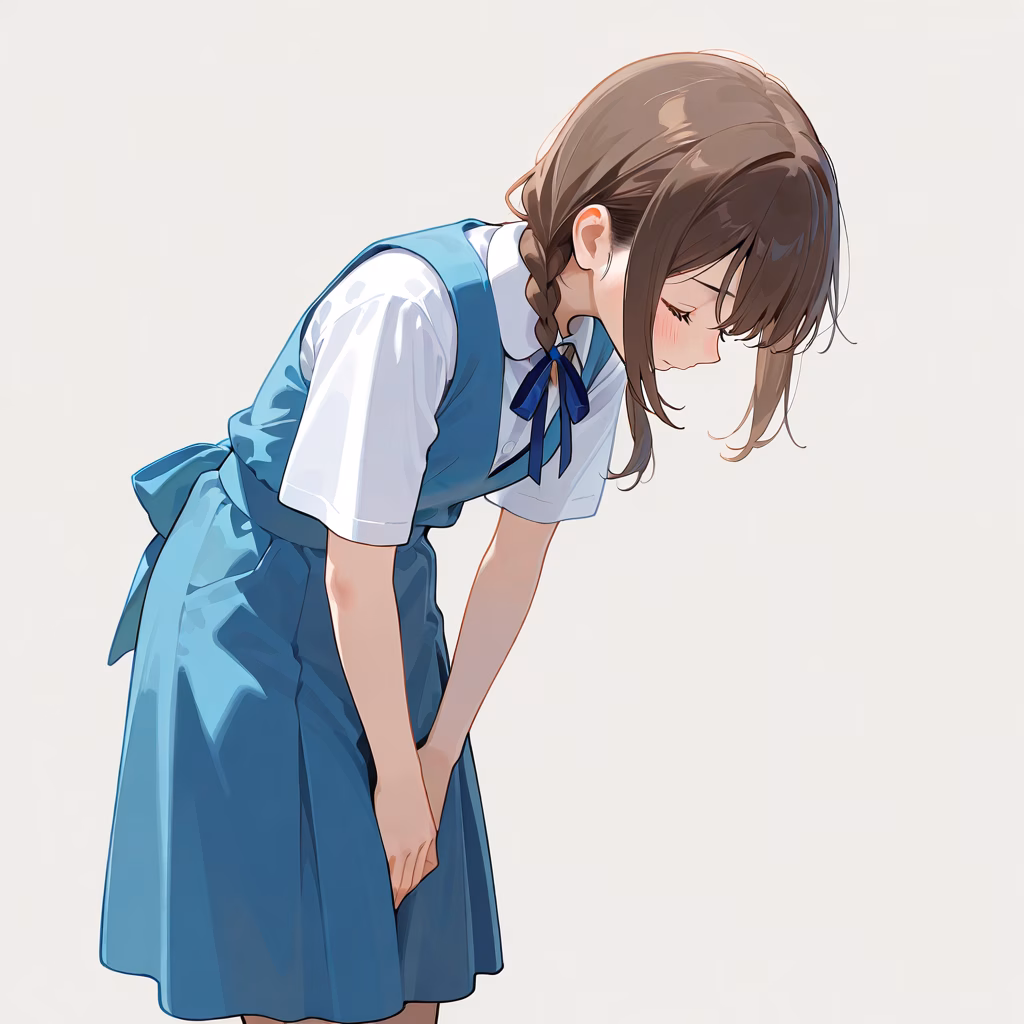 お辞儀の作例