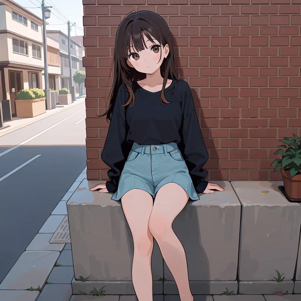 フレーム外の足の作例
