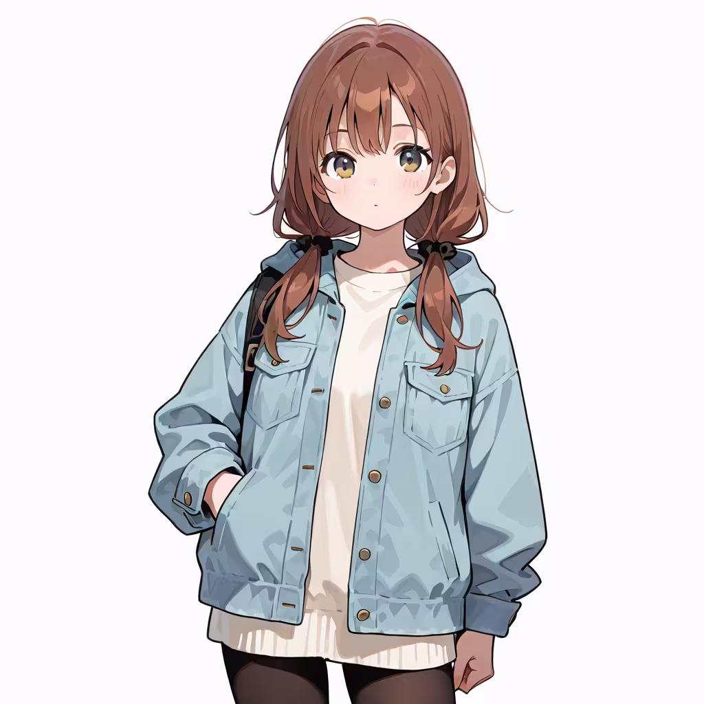 ポケットに手の作例