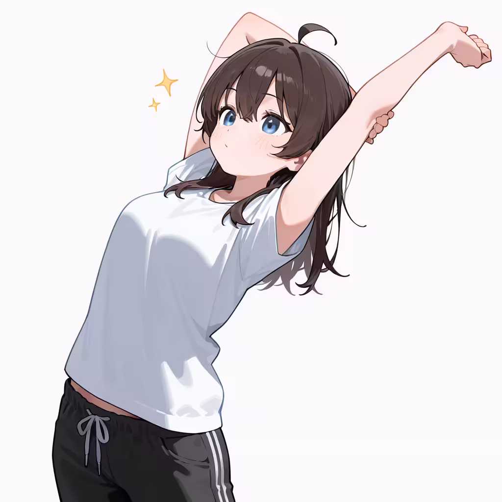 ストレッチの作例