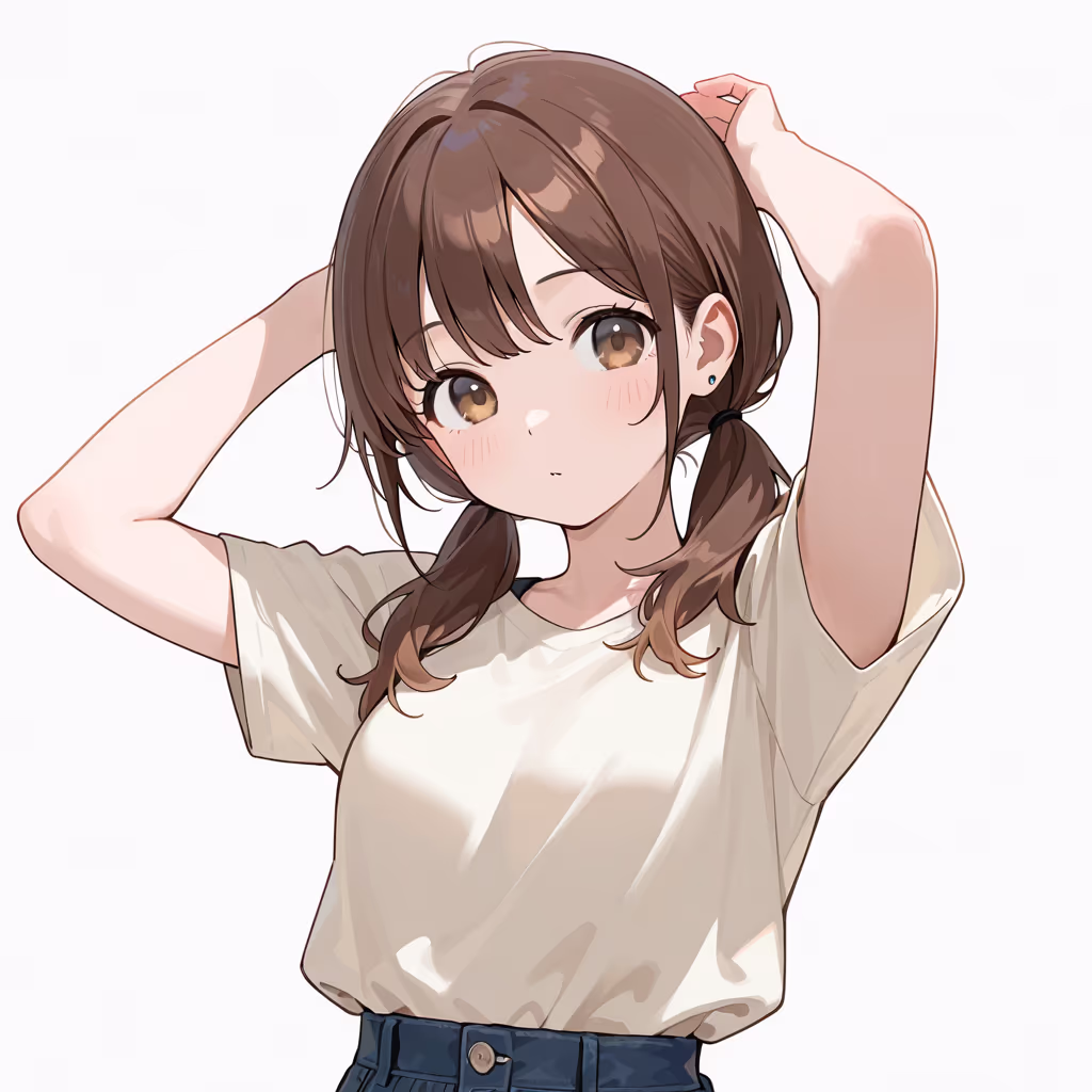 両腕上げの作例