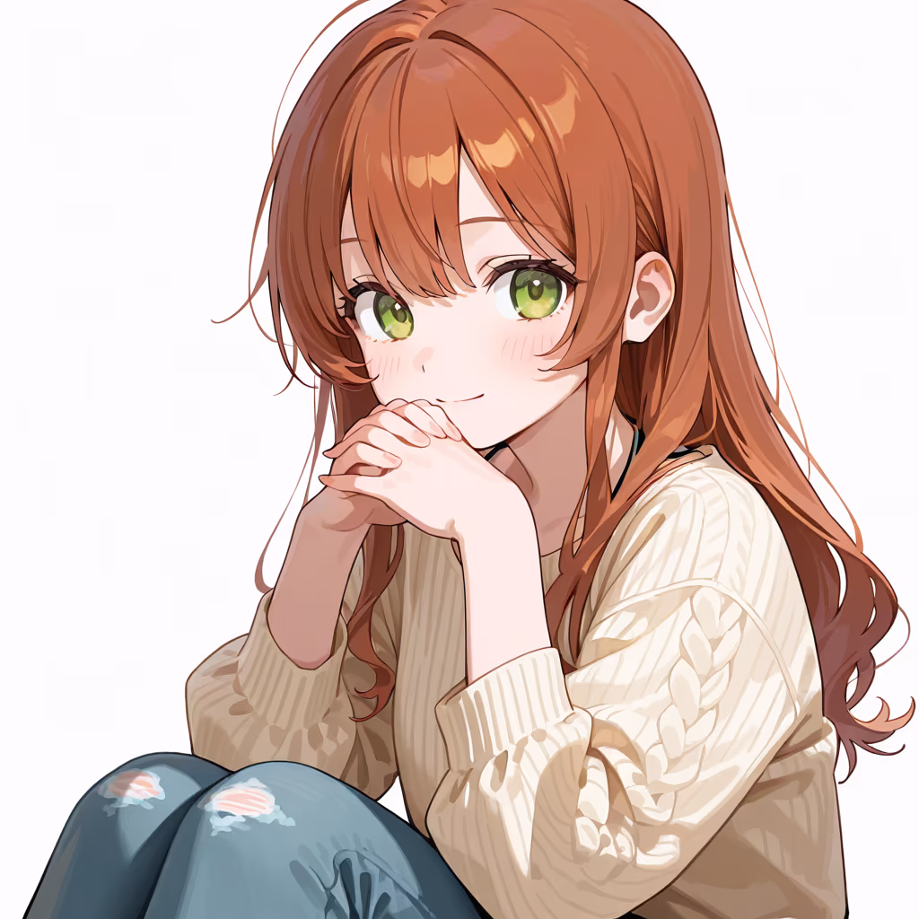 手を組むの作例