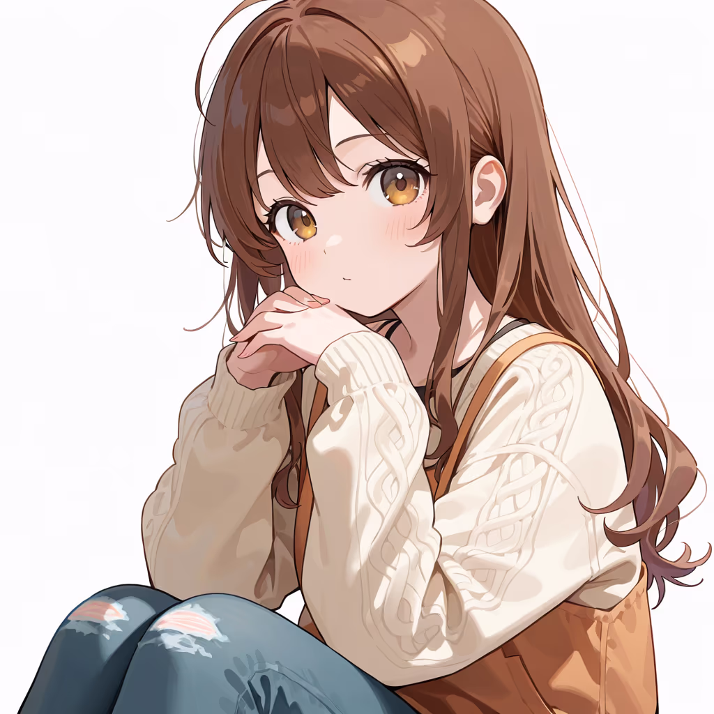 手を合わせるの作例