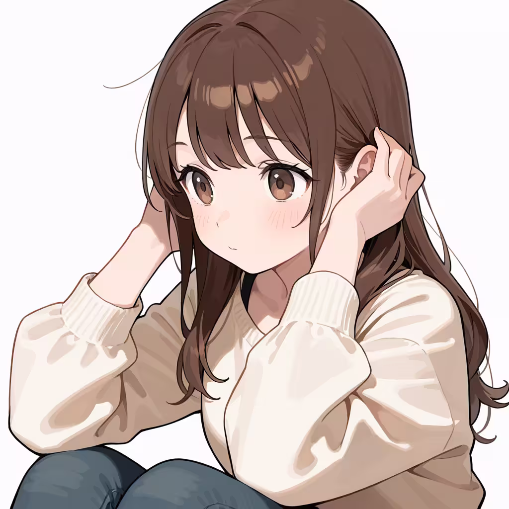 耳を隠すの作例