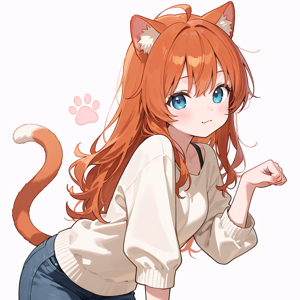 猫ポーズの作例