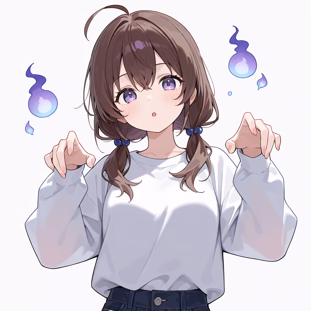 幽霊ポーズの作例