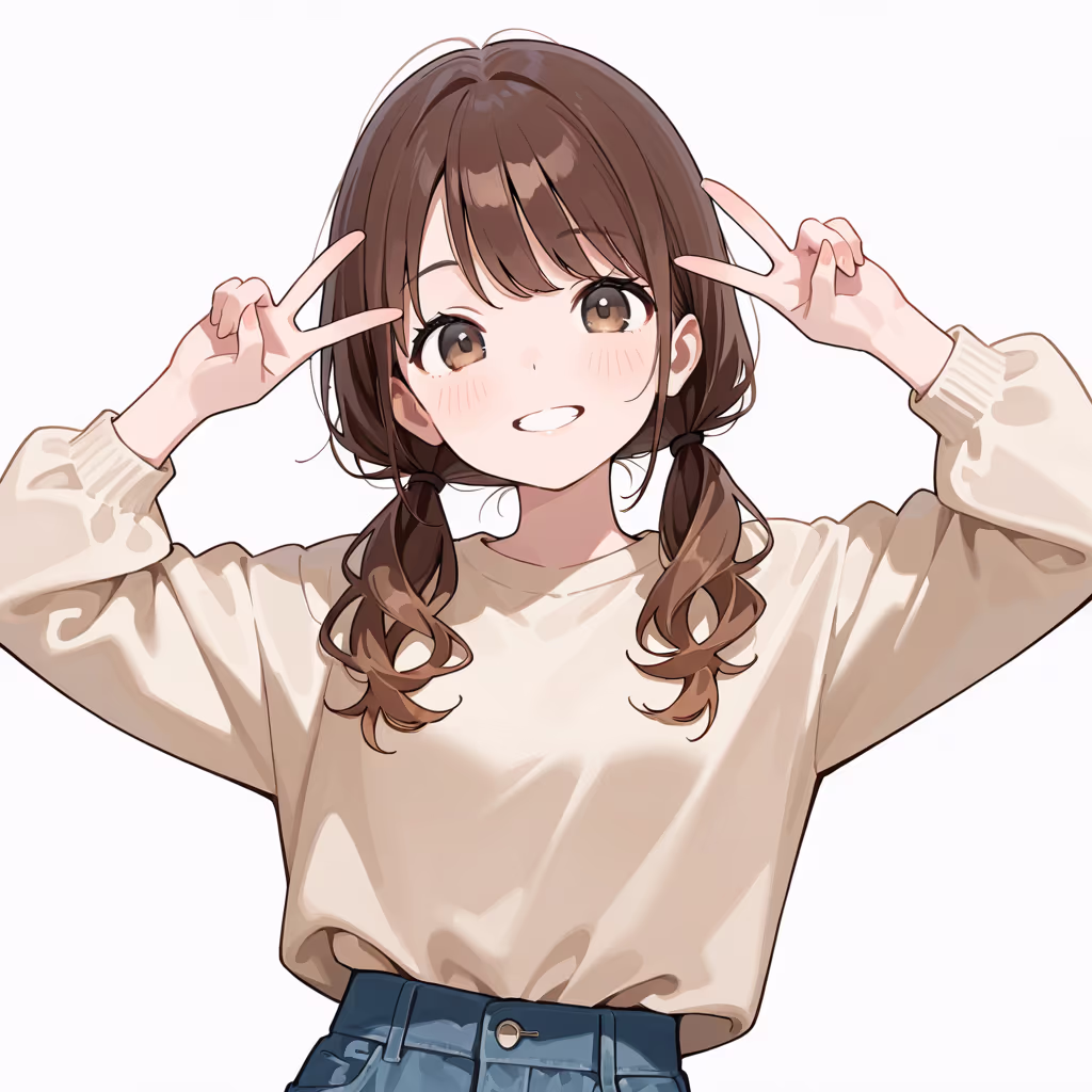 ダブルピースの作例
