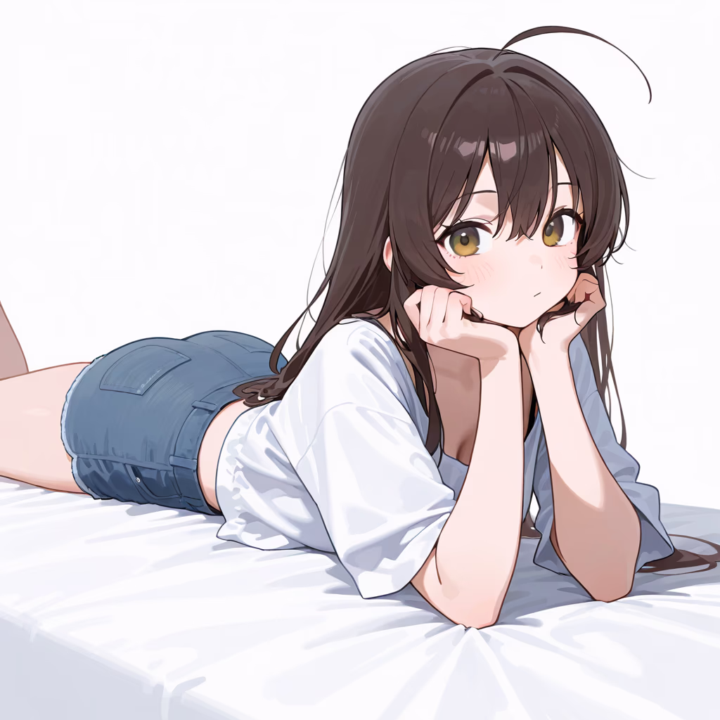 うつぶせの作例