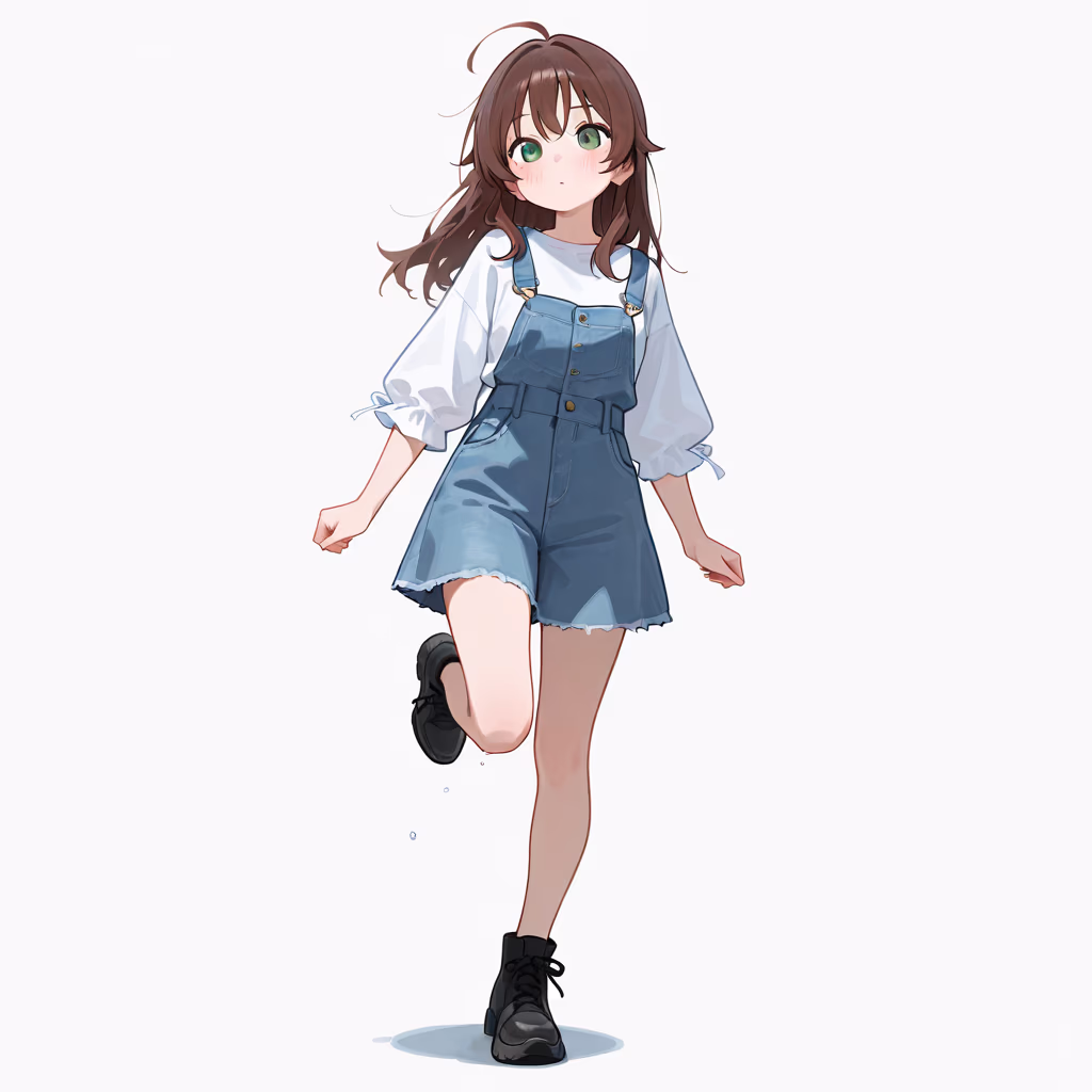 片足立ちの作例
