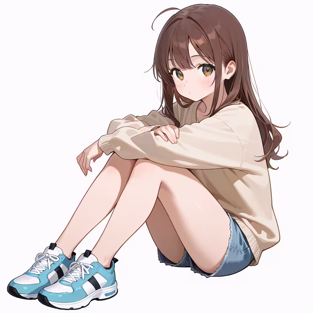 足を折りたたむの作例