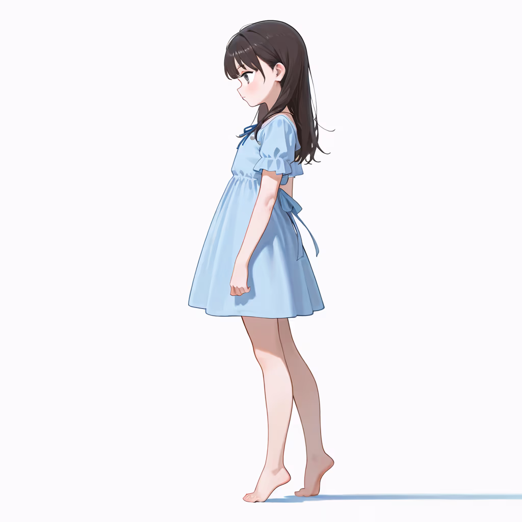 つま先立ちの作例