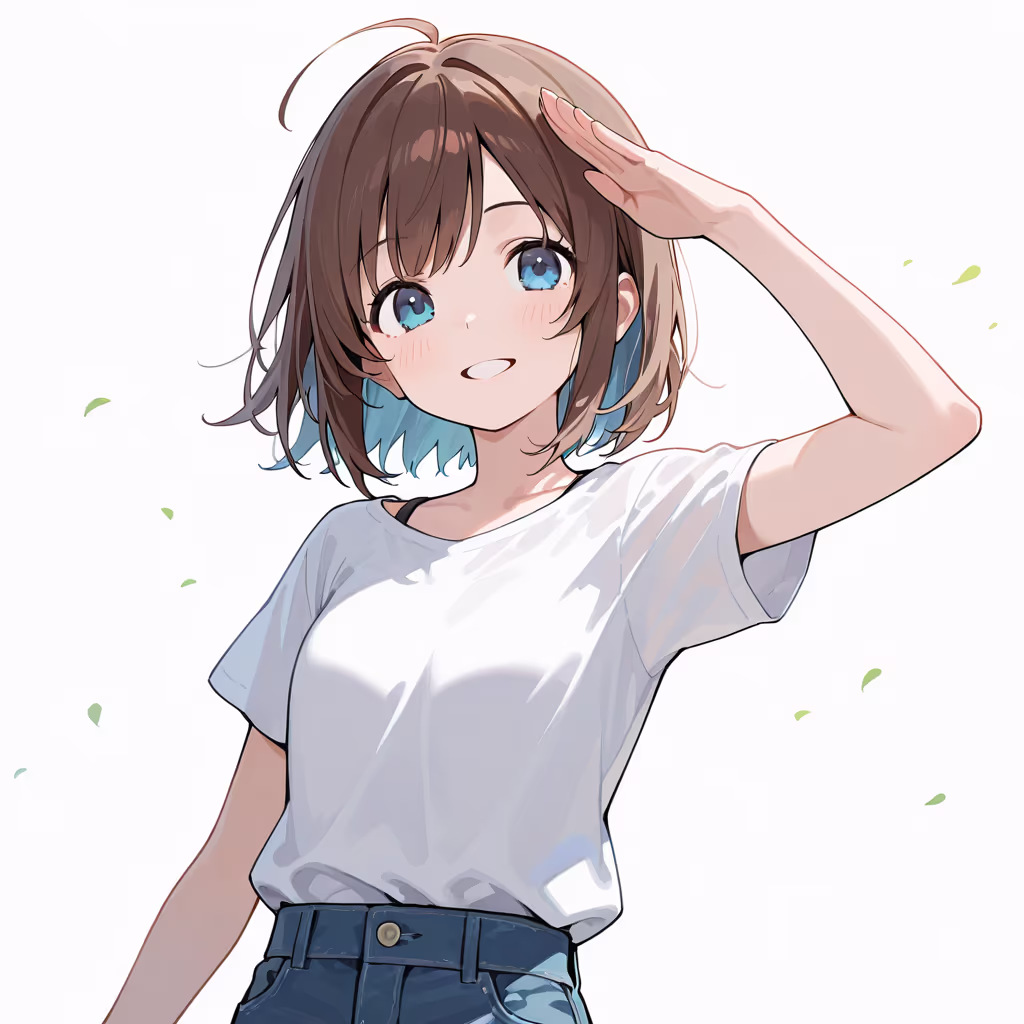 直立敬礼の作例