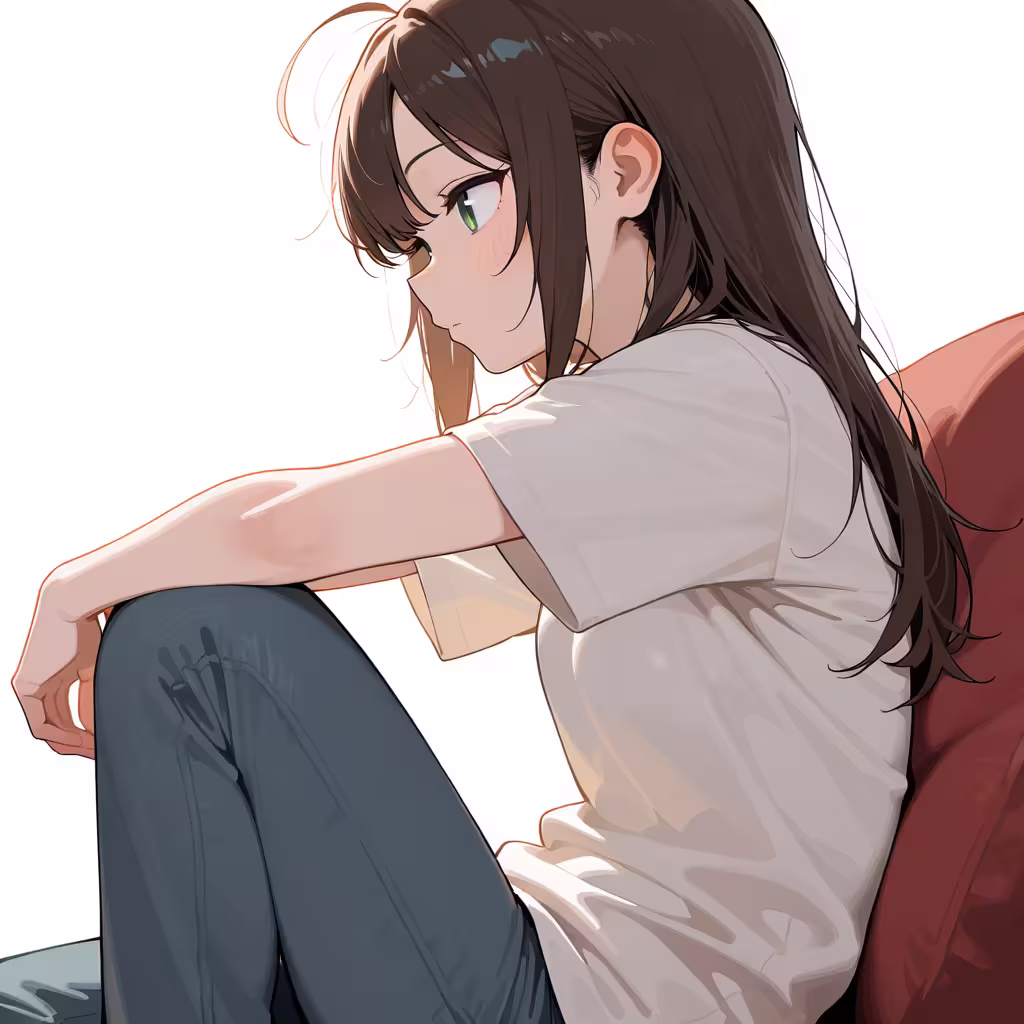 猫背の作例