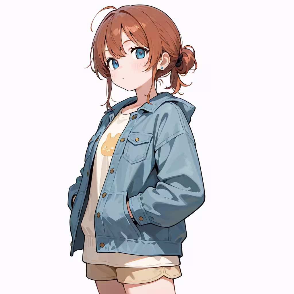 ポケットに手の作例