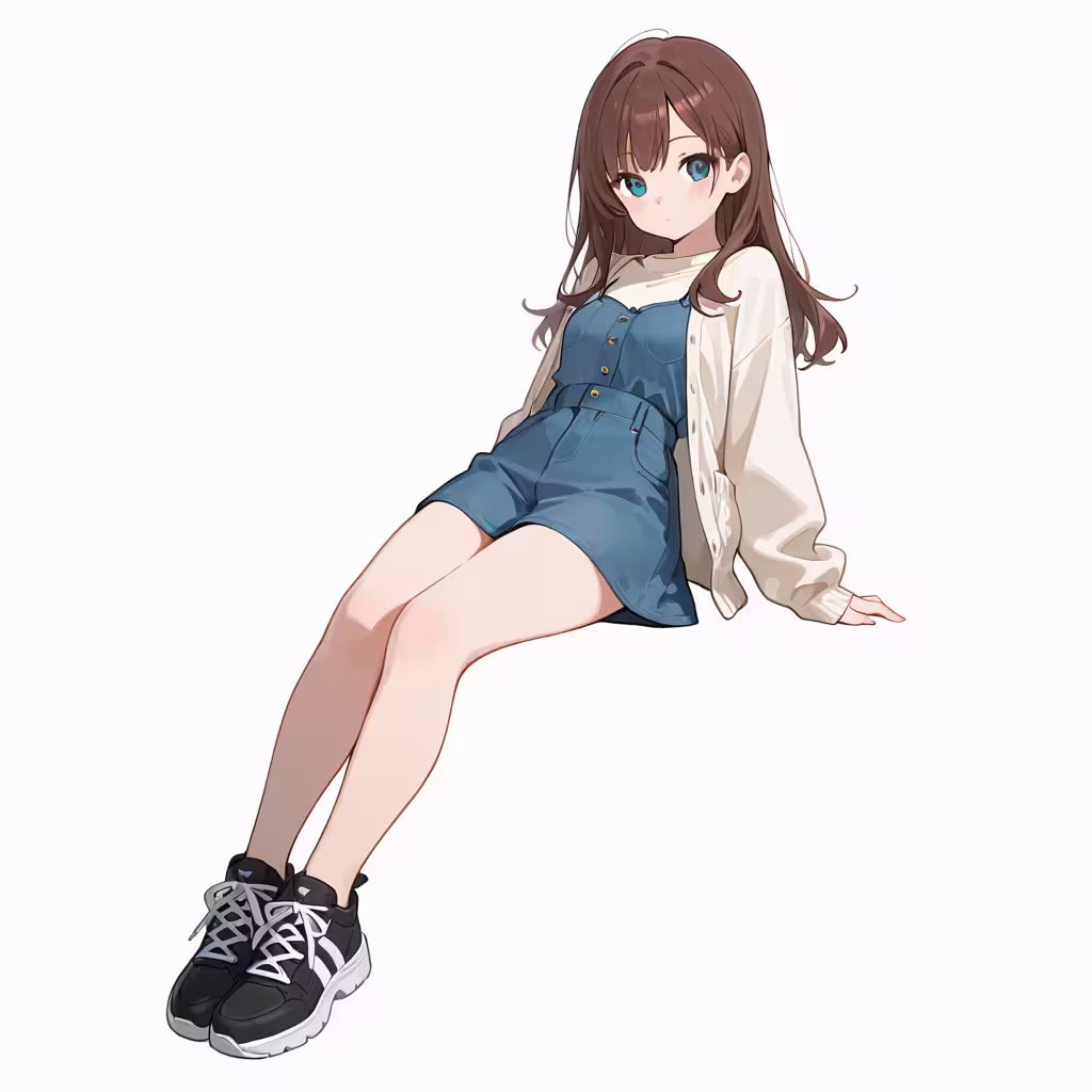 脚を揃えるの作例