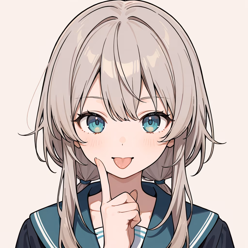 舌出しの作例