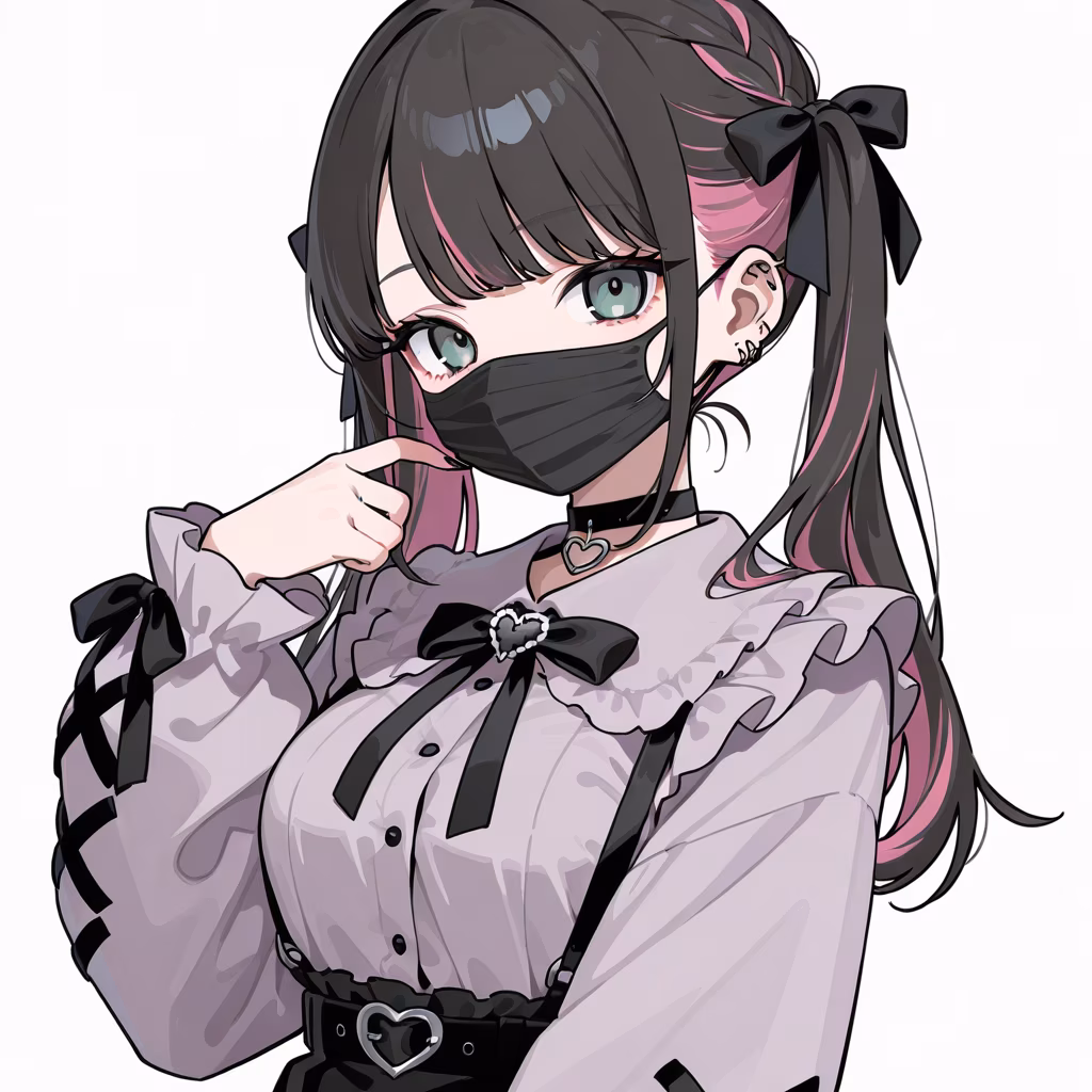 黒マスクの作例