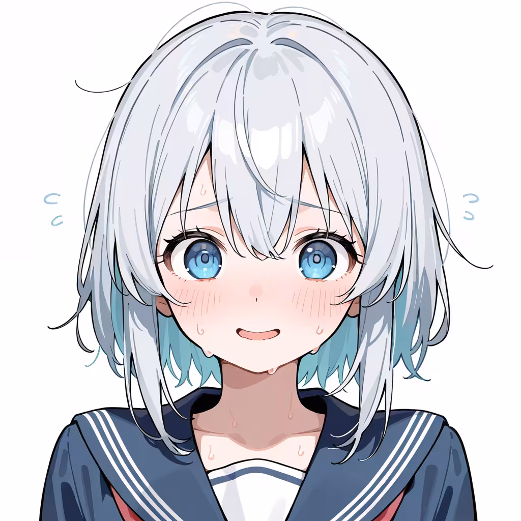 冷や汗の作例