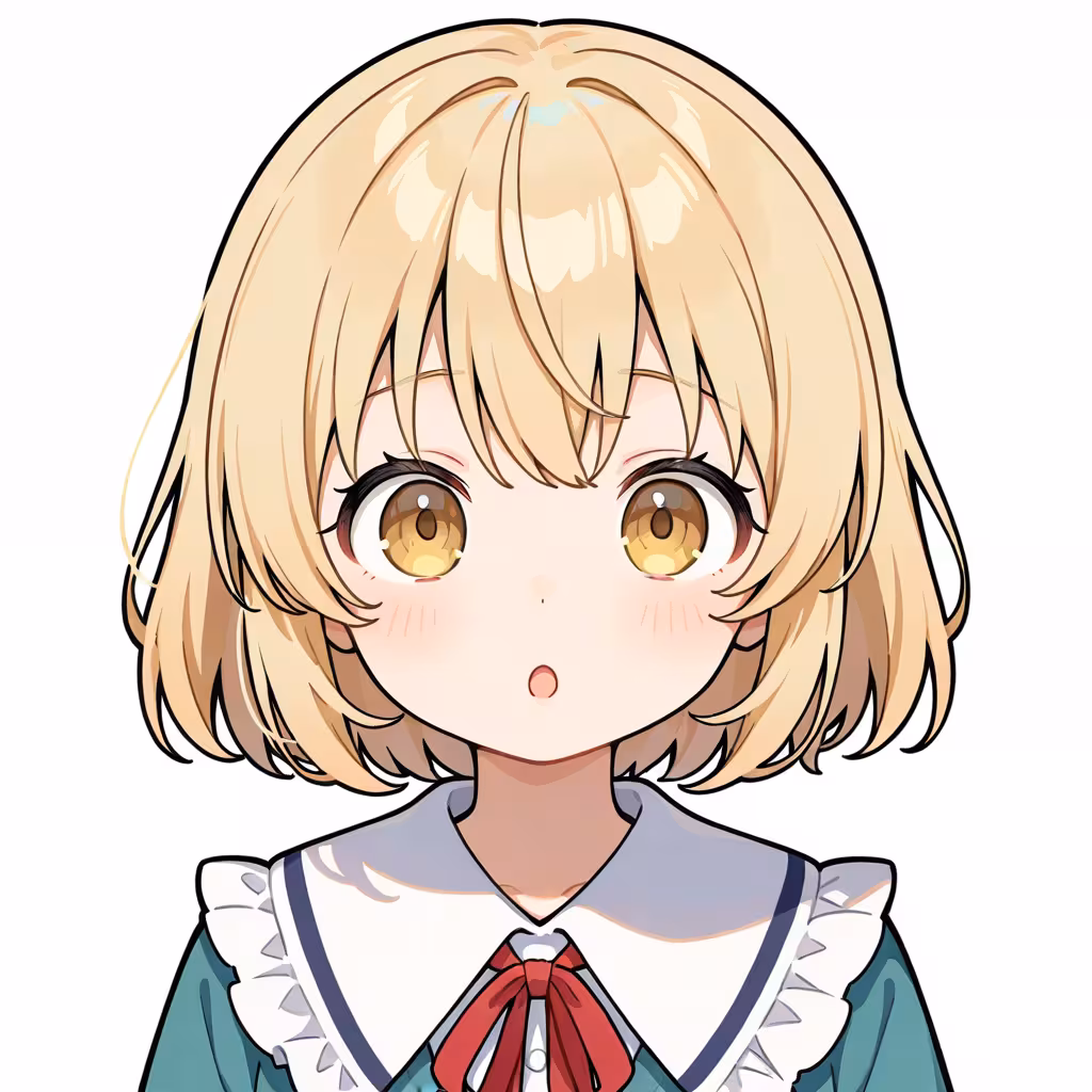 眉を上げるの作例