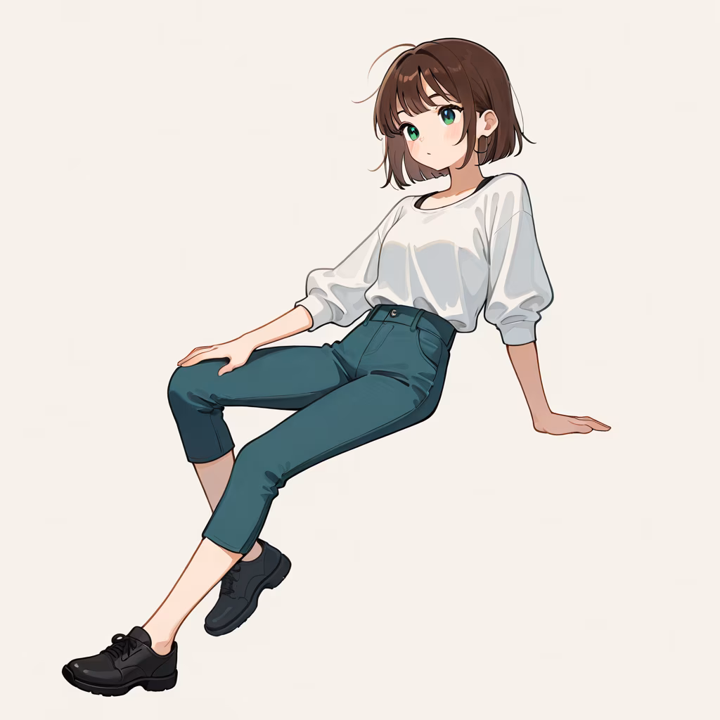 クロップドパンツ（七分丈）の作例