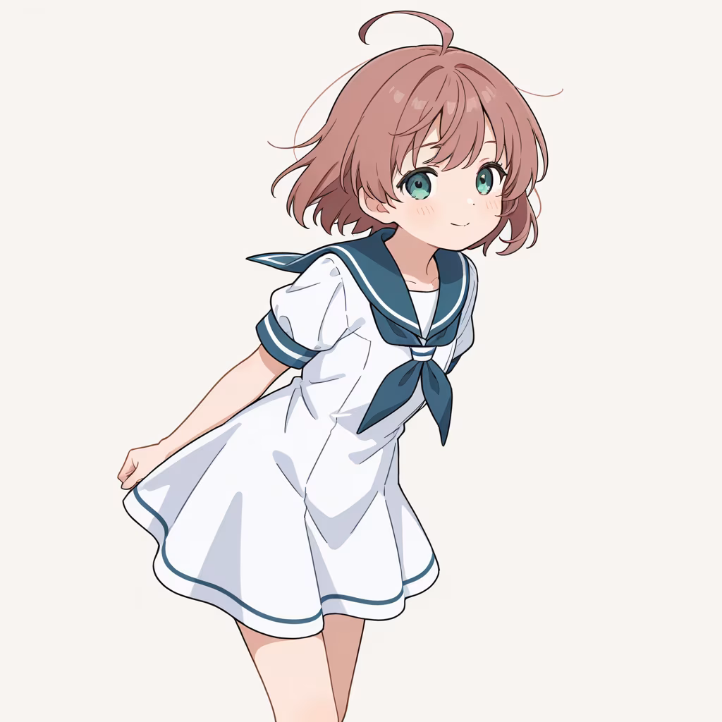 セーラーワンピースの作例