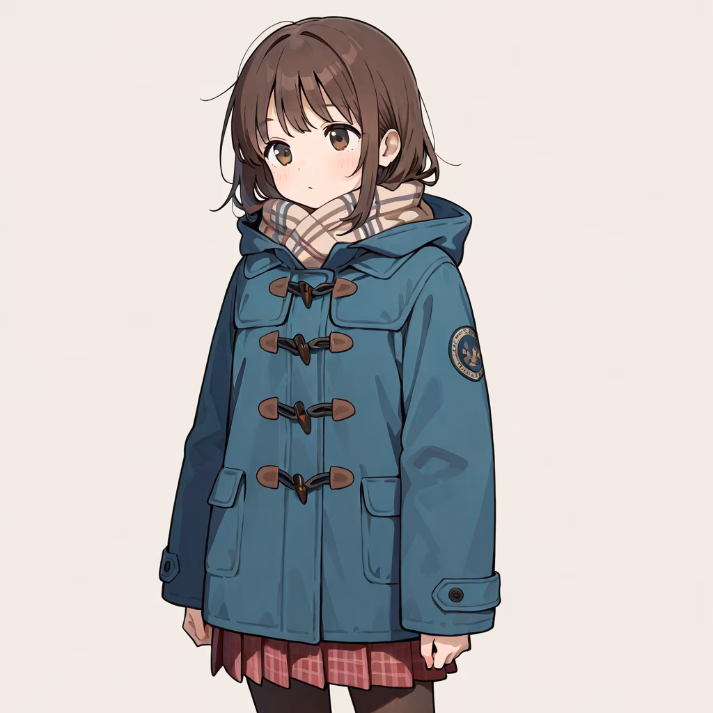 ダッフルコートの作例