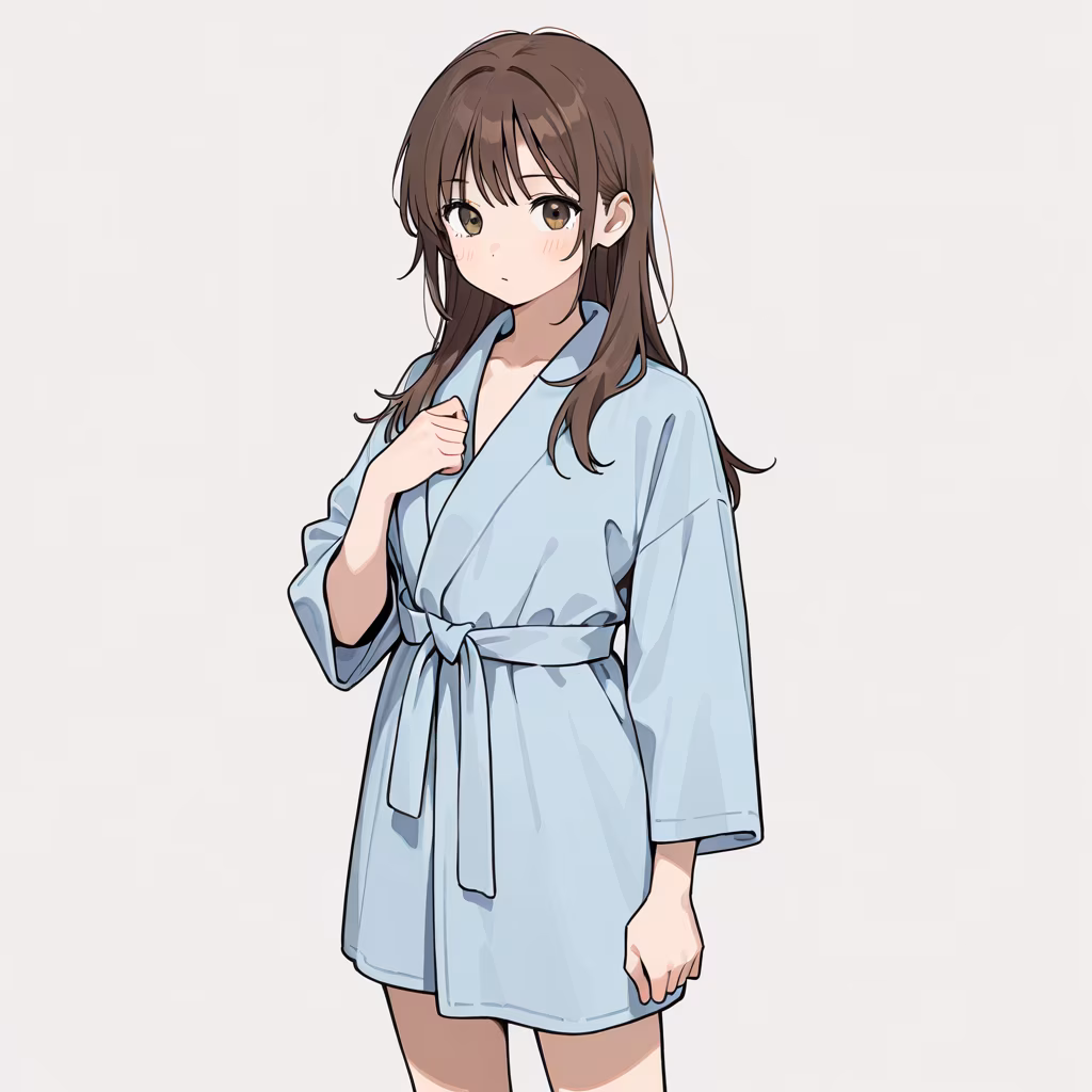 バスローブの作例