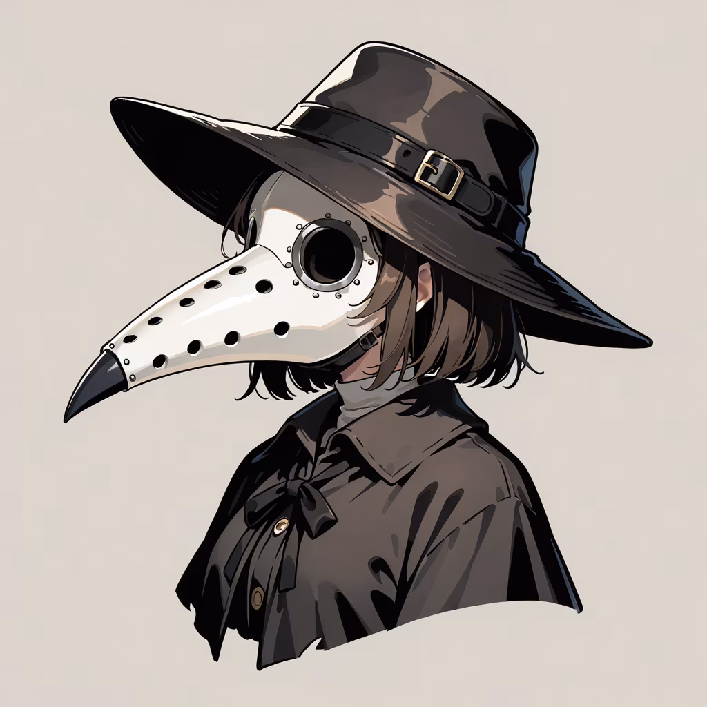 ペスト医師マスクの作例