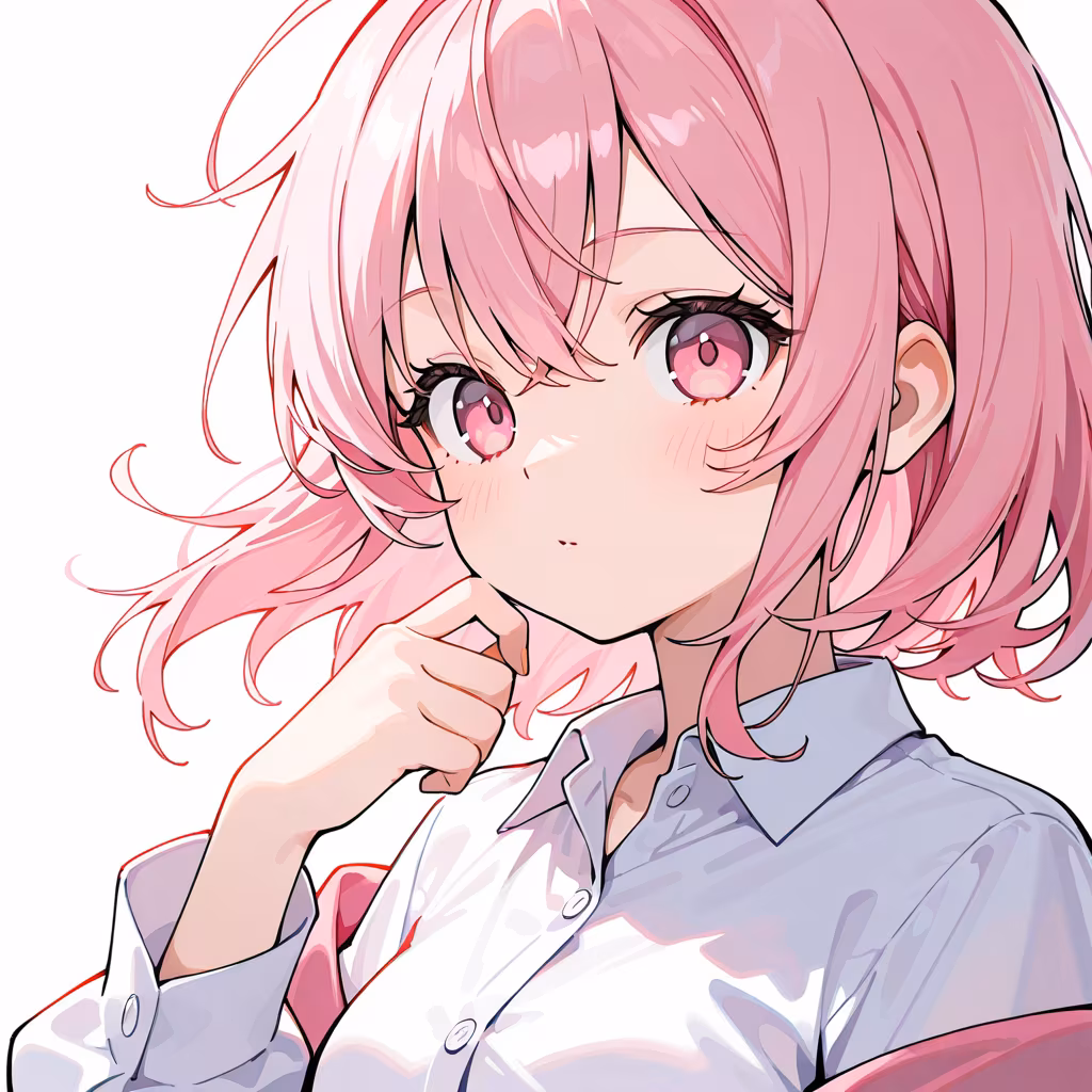 ピンク目の作例
