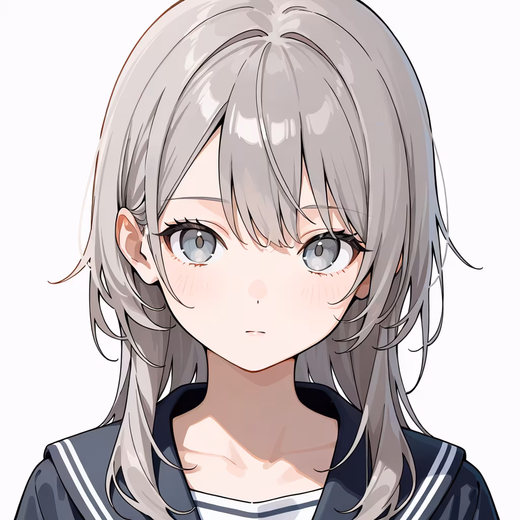灰色の瞳の作例