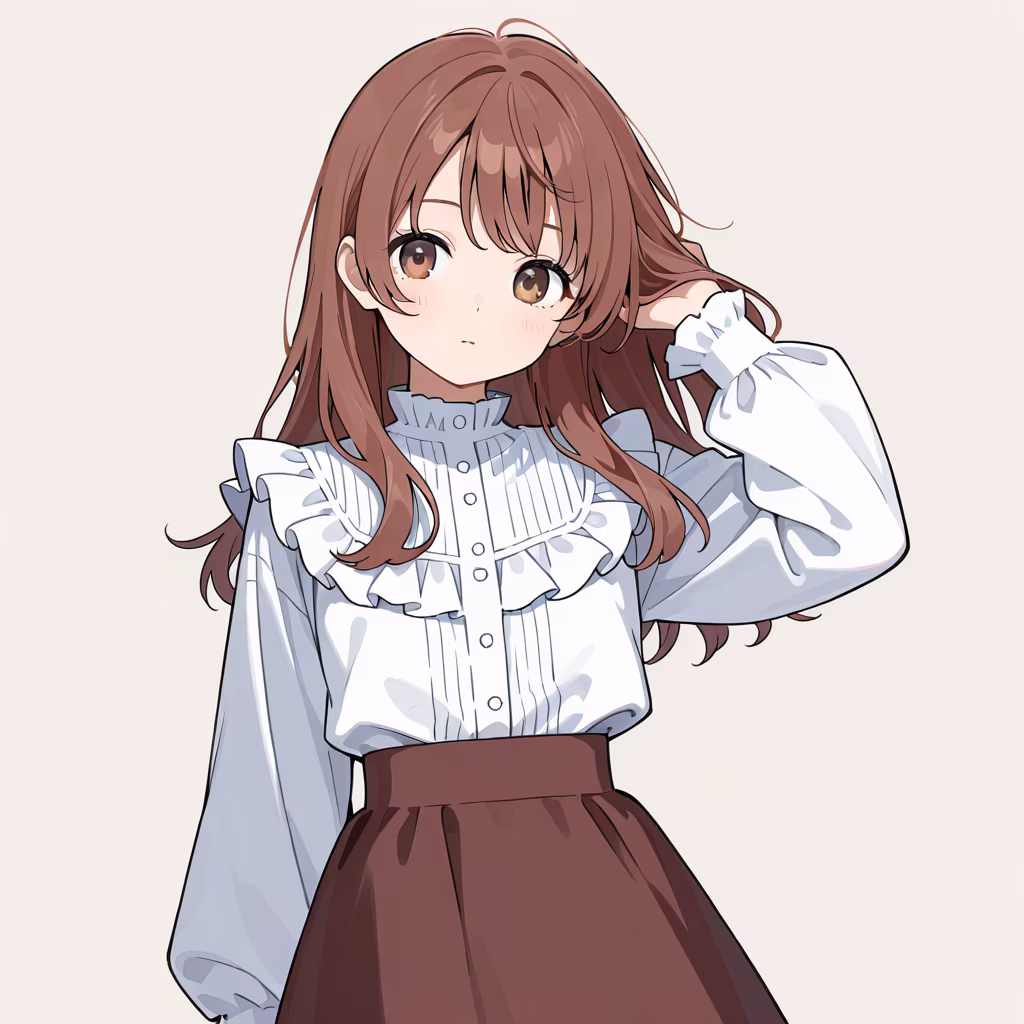 フリルシャツの作例