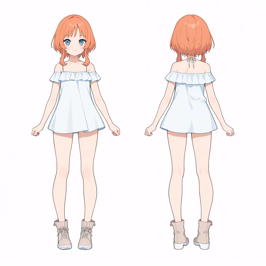 ショートドレスの作例