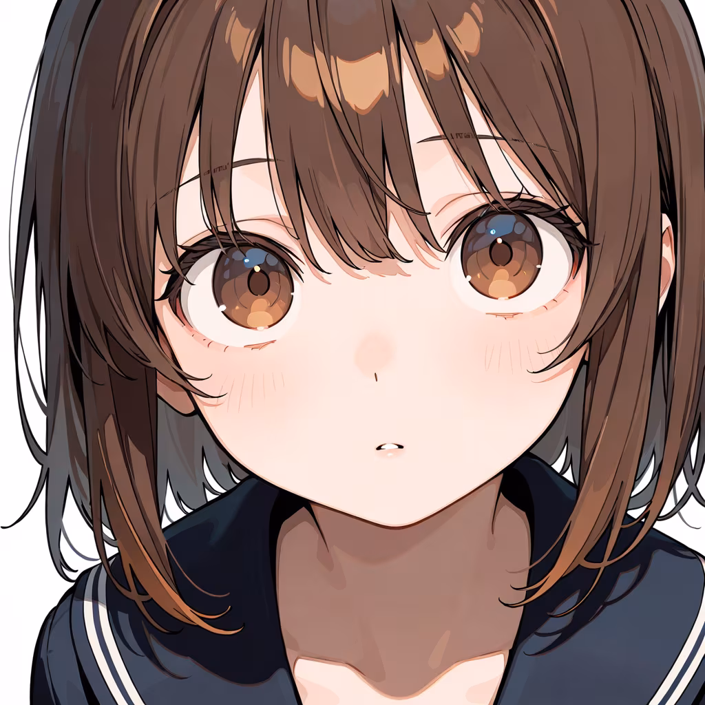 上目遣いの作例