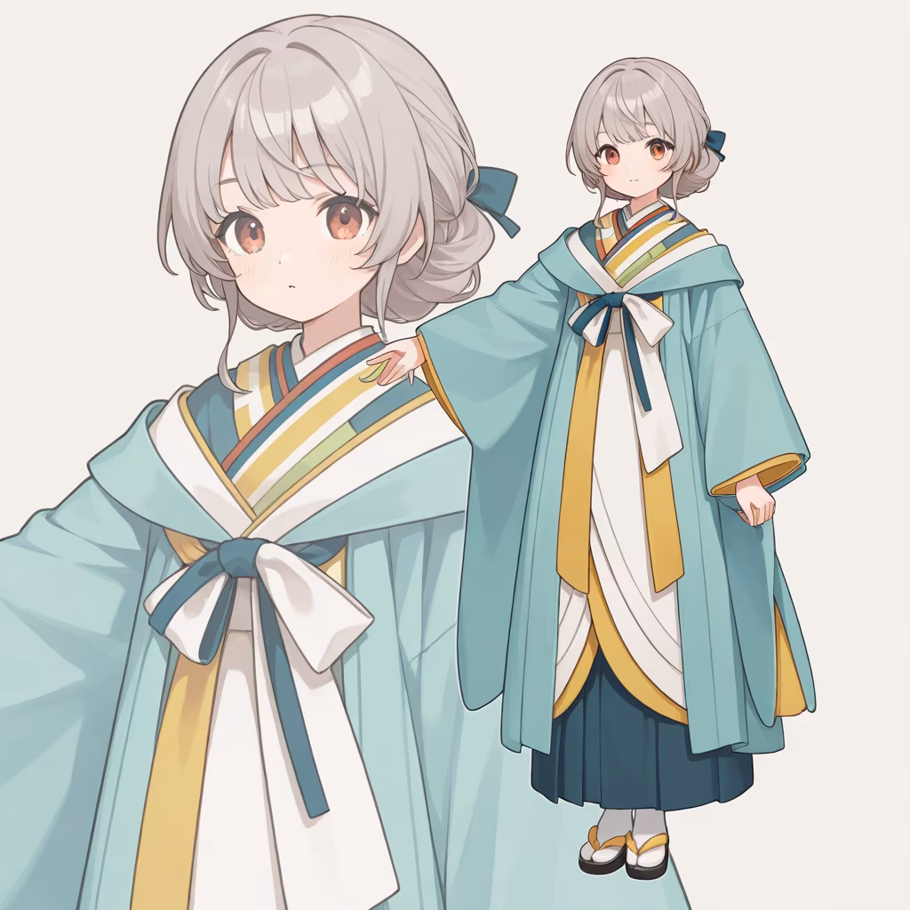 重ね着物の作例