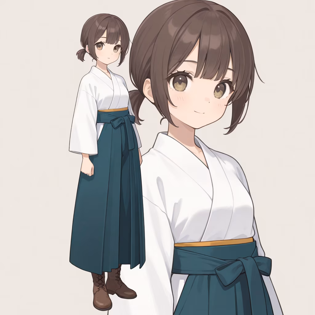 袴パンツの作例