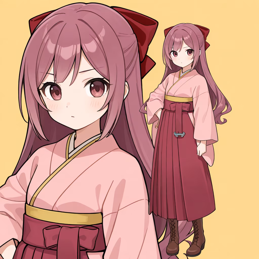 明治スタイルの女子制服の作例