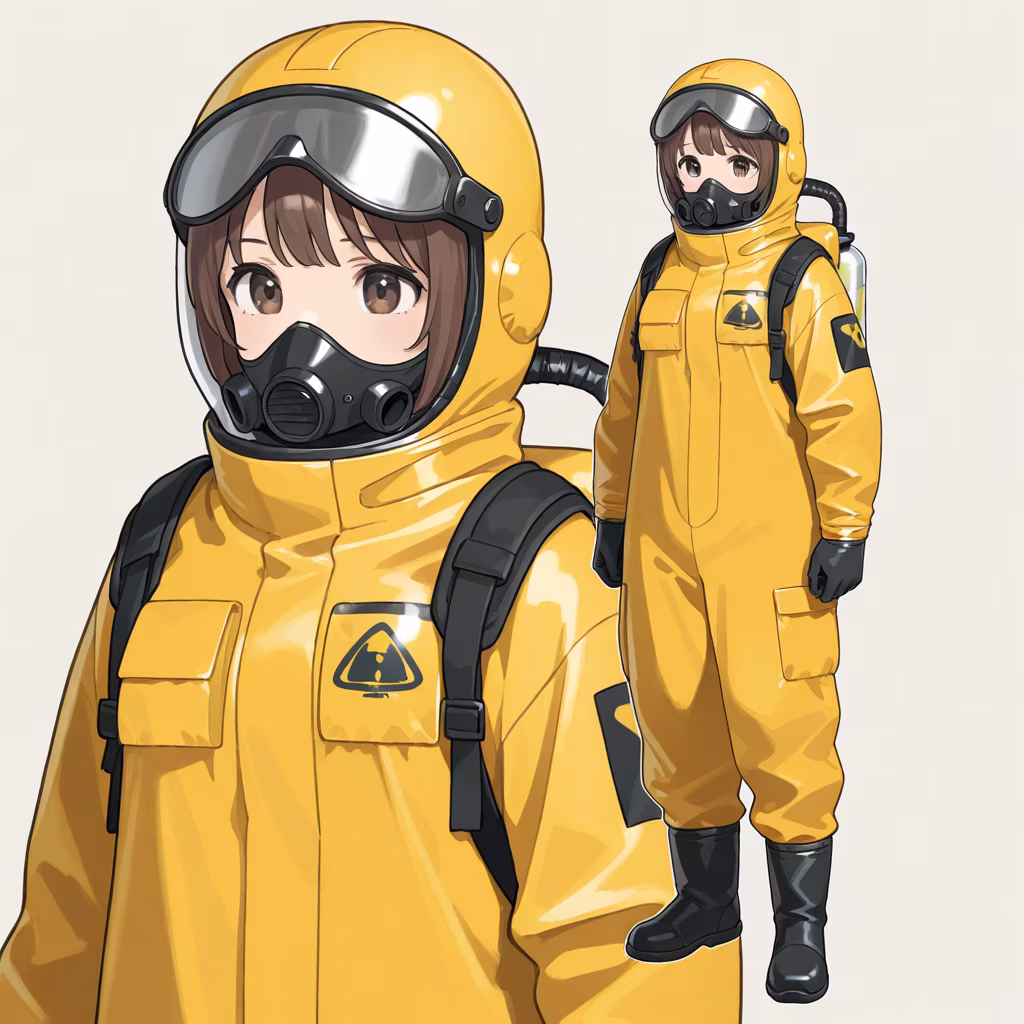 科学防護服の作例
