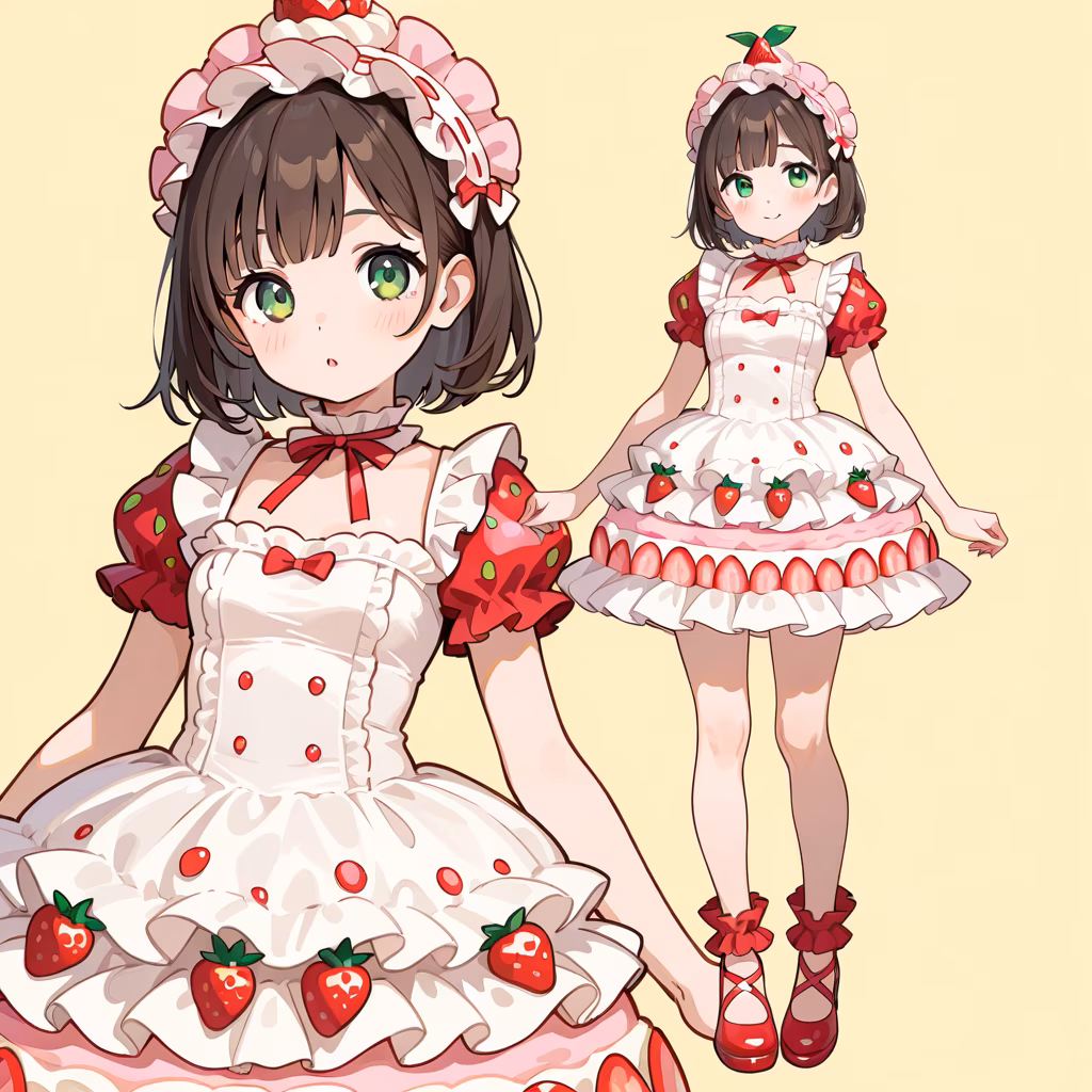 ケーキドレスの作例