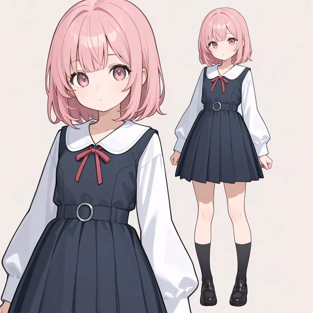 プリーツドレスの作例