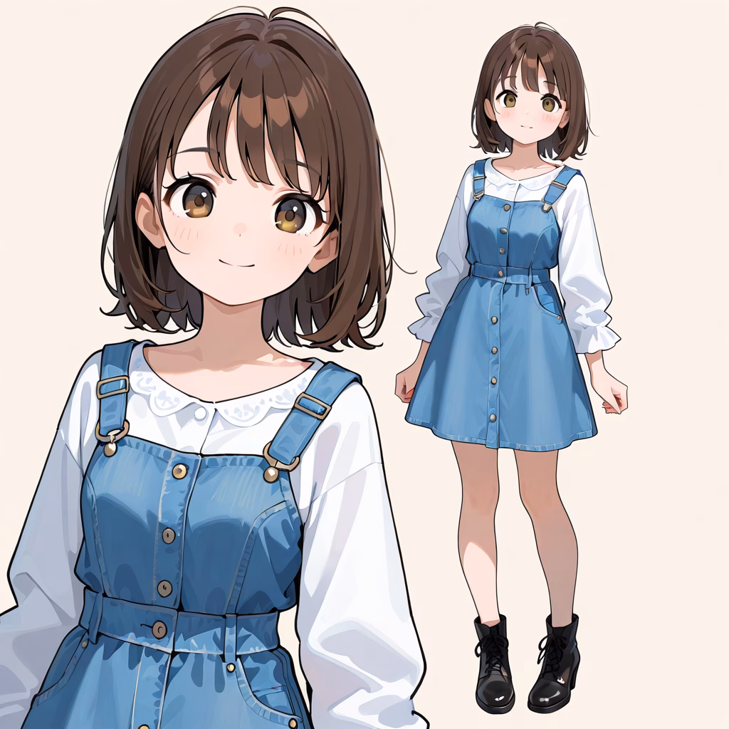 デニムドレスの作例