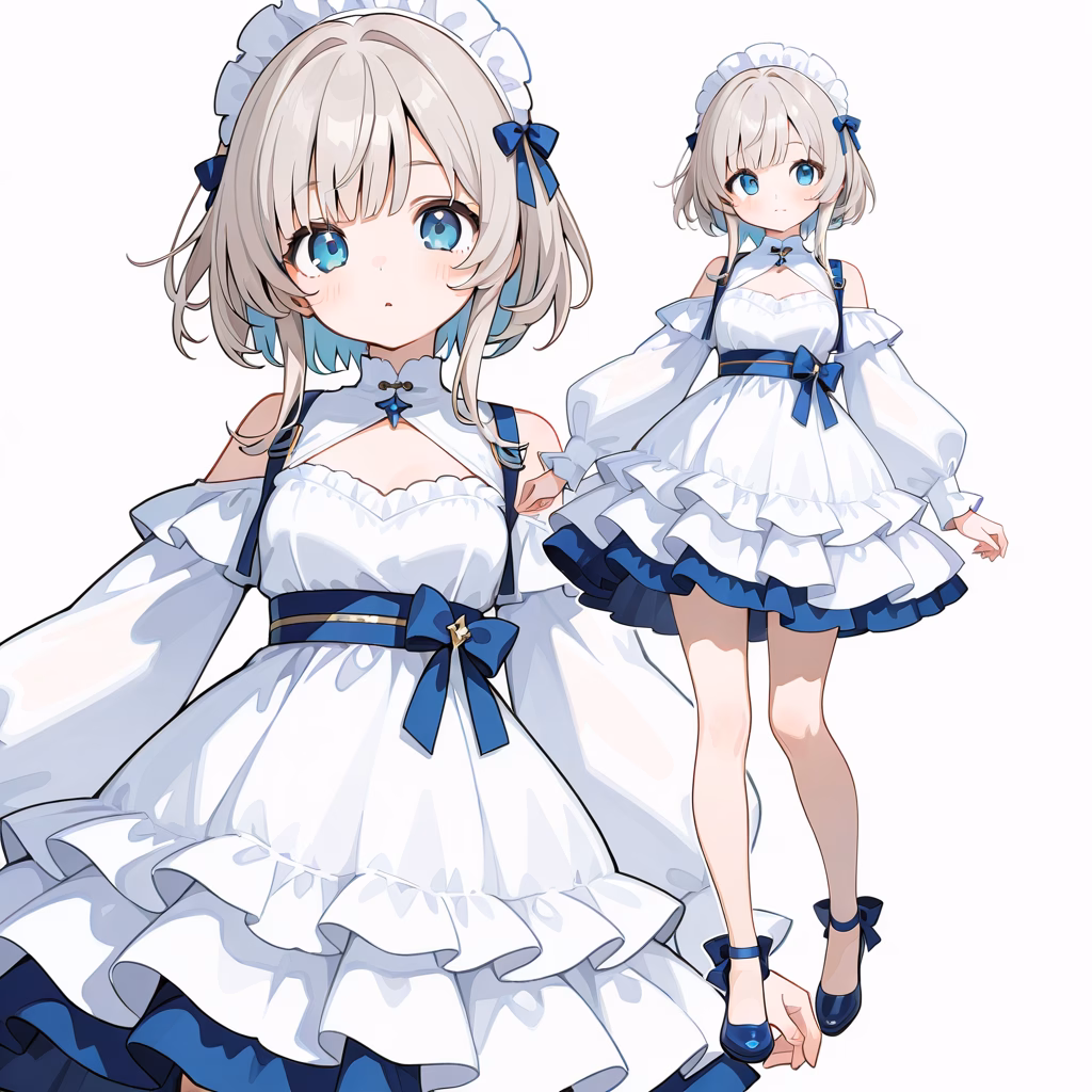 重ね着ドレスの作例