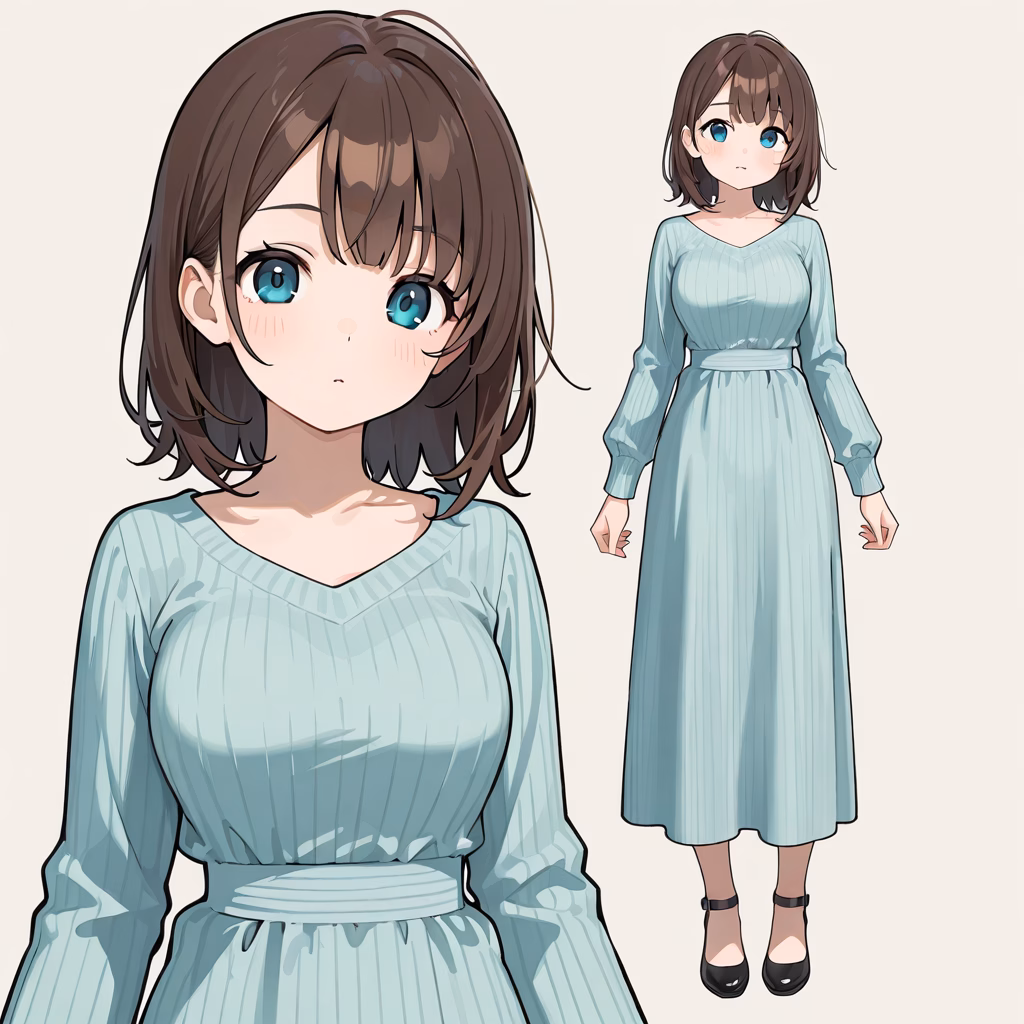 リブドレスの作例