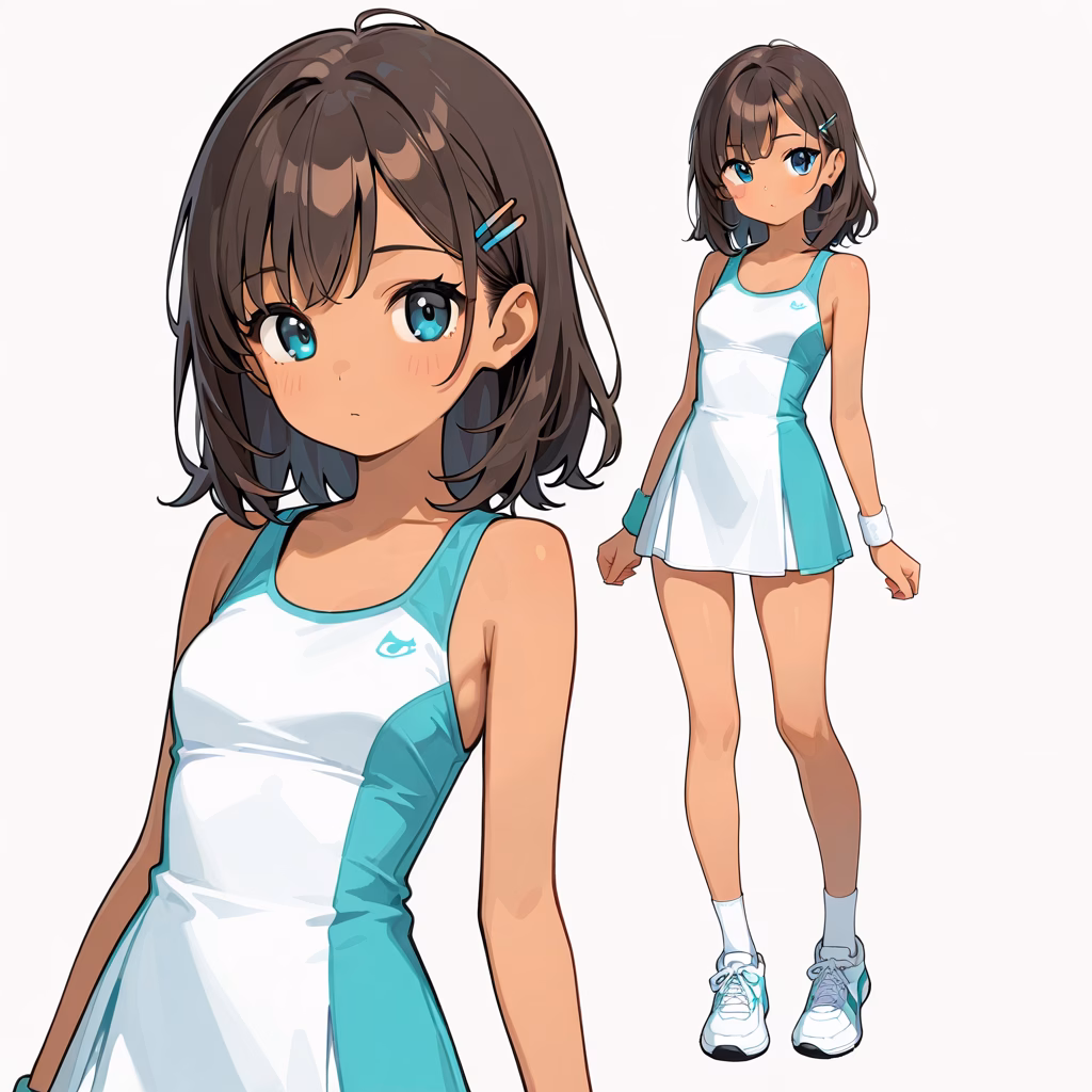 テニスドレスの作例