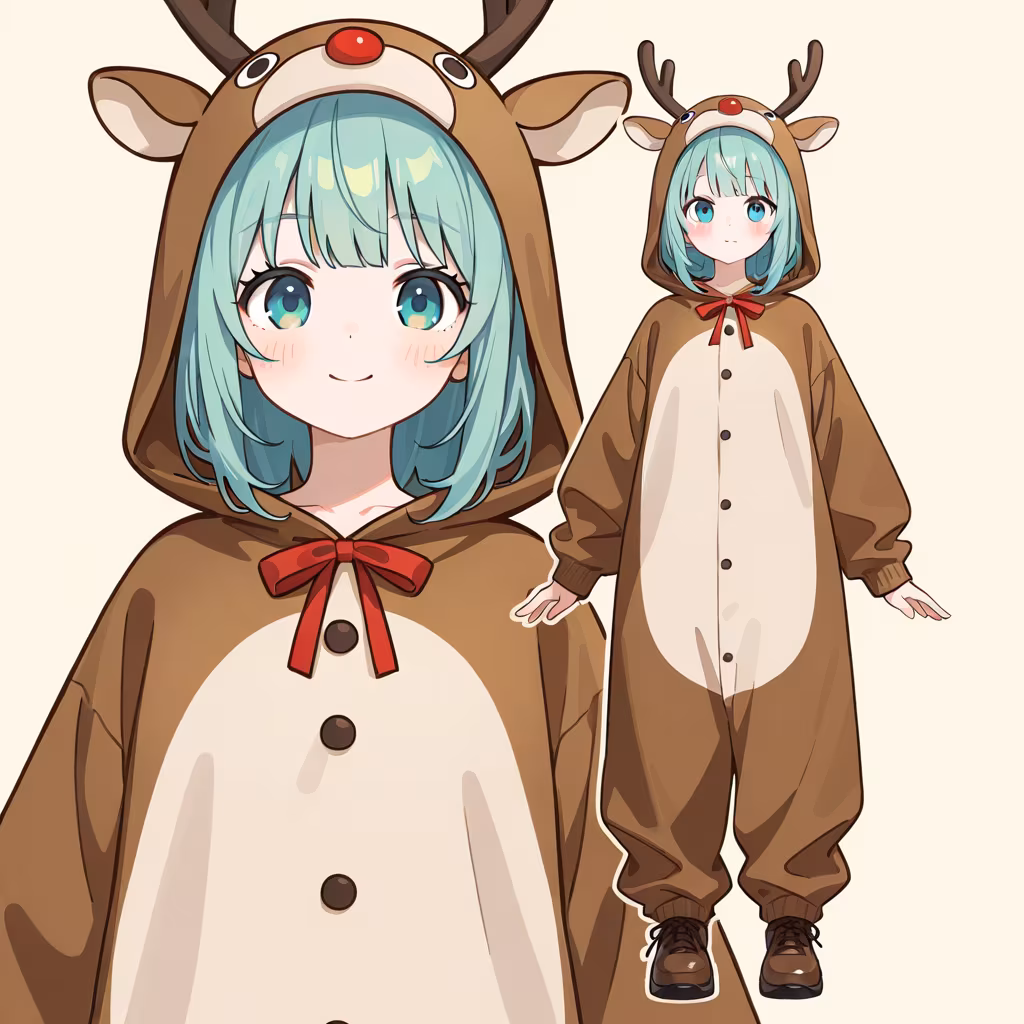 トナカイの着ぐるみの作例