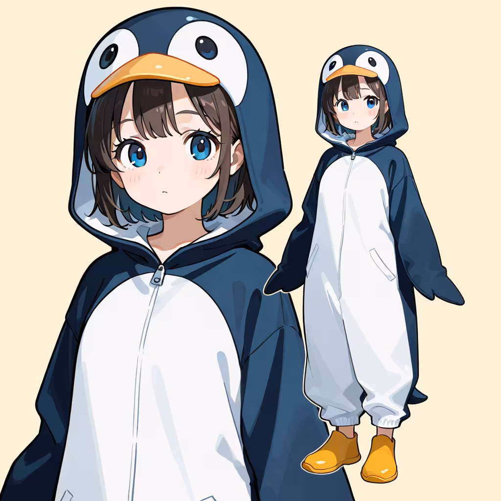 ペンギンの着ぐるみの作例