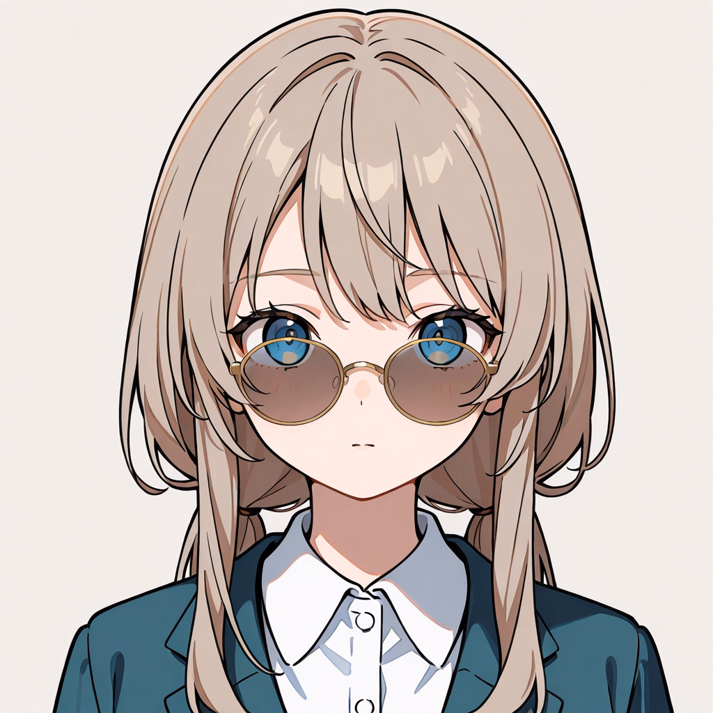 眼鏡越しに見るの作例