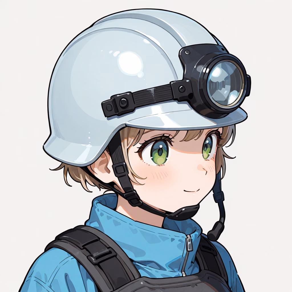 ヘルメットの作例