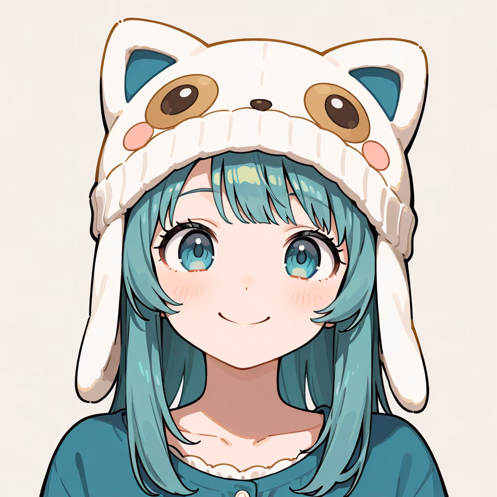 動物の帽子の作例